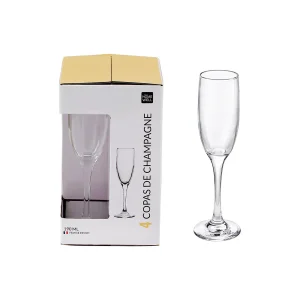 Set Copas Champagne *4