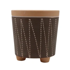 Maceta decorativa de arcilla