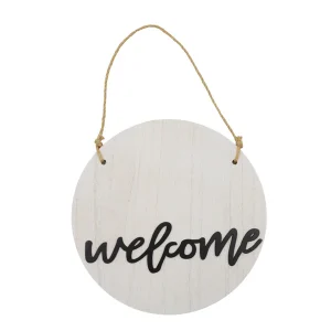 Letrero decorativo welcome