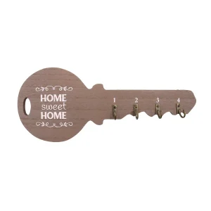 Colgante para llaves café