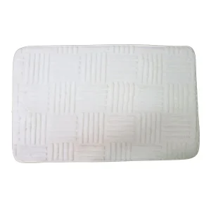 Alfombra para baño blanca