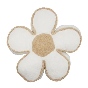 Cojín flor beige