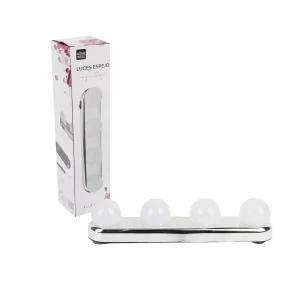 Luces LED para Espejo de Maquillaje 4 Ampolletas 31x6.5cm