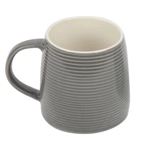 Tazón Loza Gris 8x10cm 400ml