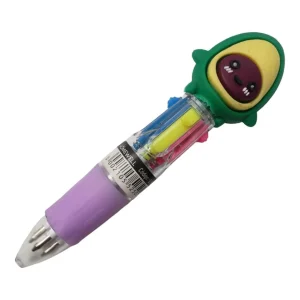 Lapiz Diseño Morado 4 Colores