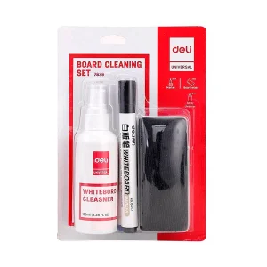 Borrador con limpiador para pizarra Deli.
