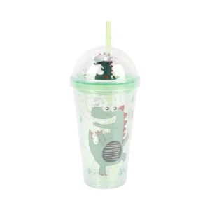 Vaso con Bombilla Diseño Verde 450ml