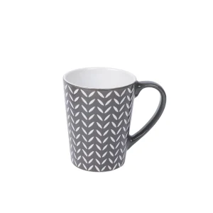 Taza de Loza Gris Oscuro 250ml