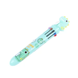 Lapiz Diseño Dinosaurio 10 En 1 Celeste