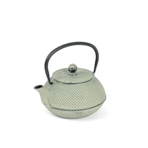 Tetera Metal Verde Diseño Puntos 800ml