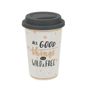 Tazón Loza Tapa Silicona Diseño 400ml